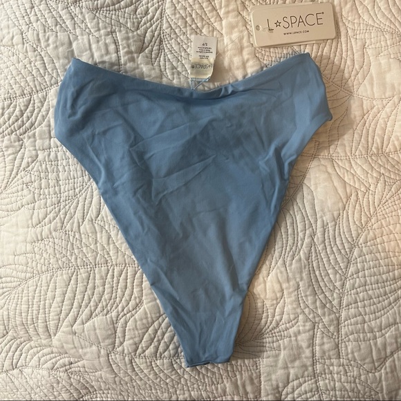 NWT L*Space Blue Nancy Lee Bikini Bottom - Picture 2 of 4